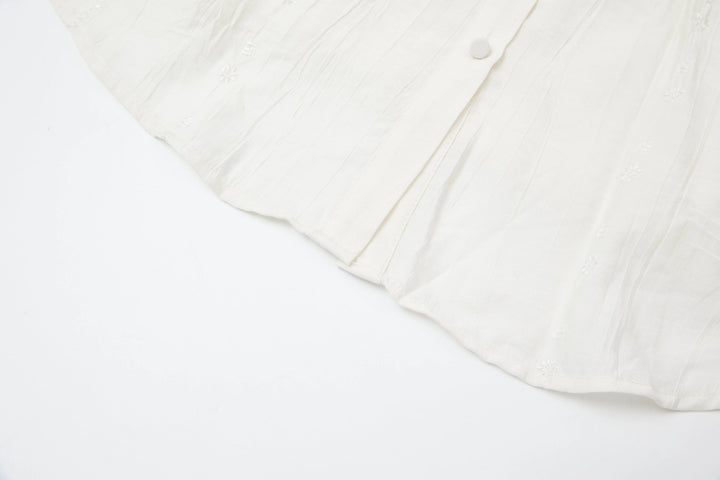 An image of a   6614Q Ruffle Collar Blouse by  Mirra Masa