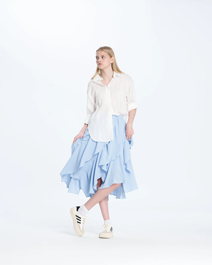 An image of a   68643 Tiered Skirt by  Mirra Masa