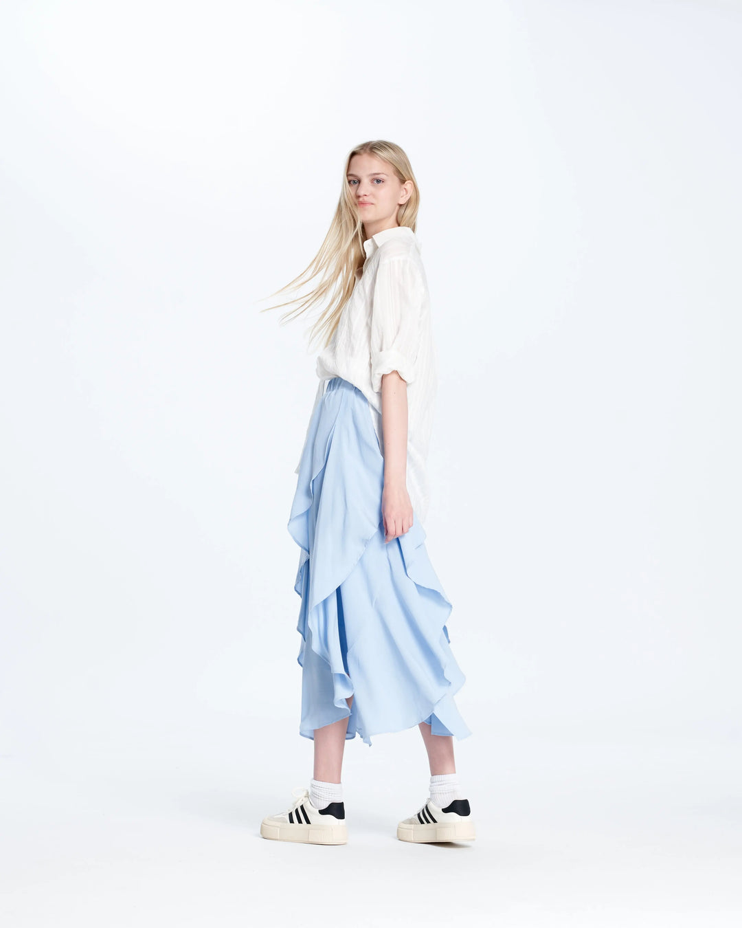 An image of a   68643 Tiered Skirt by  Mirra Masa