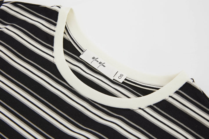 An image of a   72832 Stripe T-Shirt by  Mirra Masa