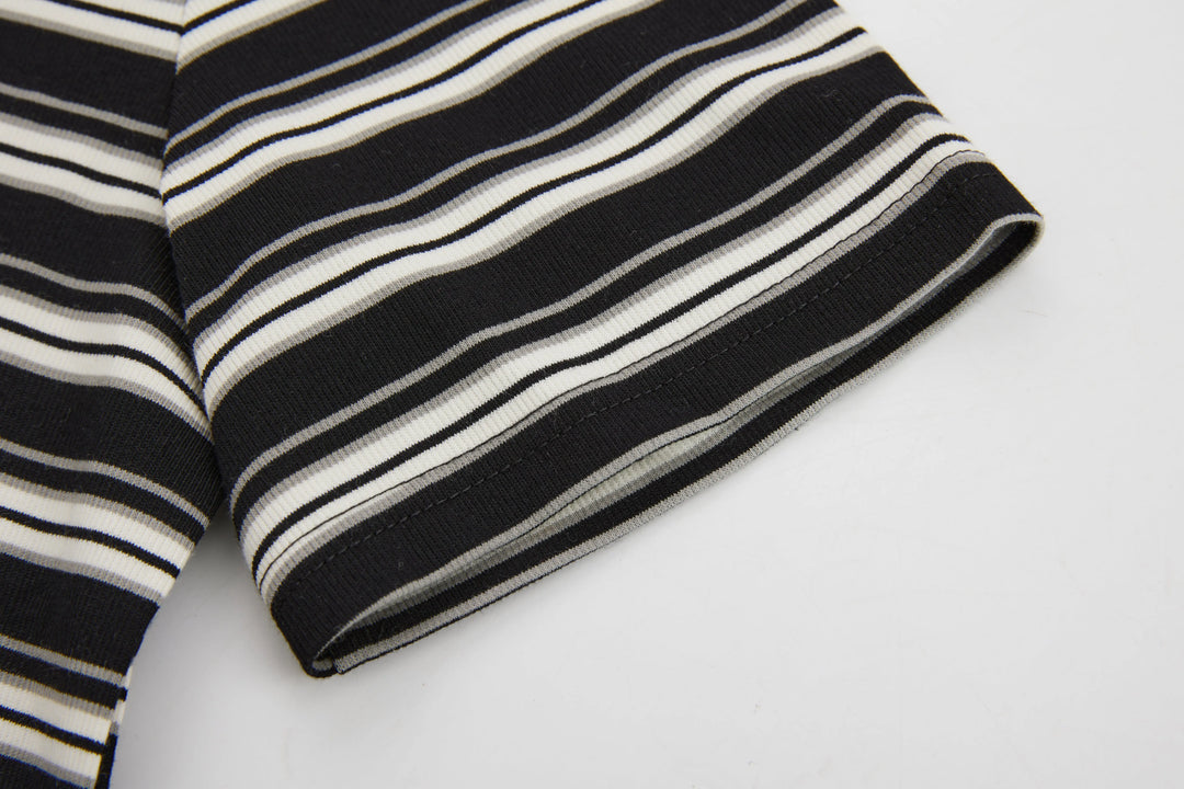 An image of a   72832 Stripe T-Shirt by  Mirra Masa