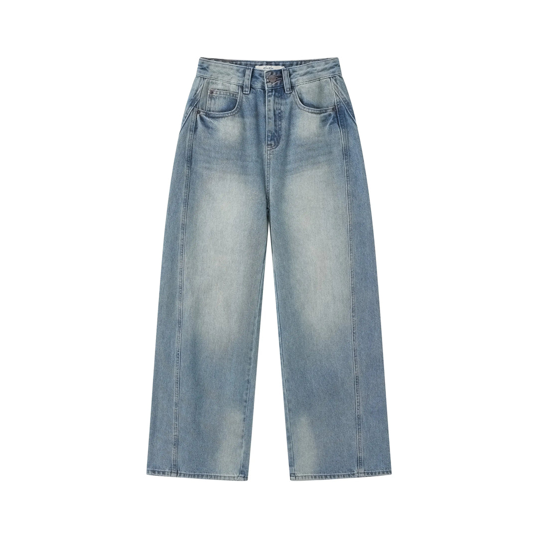 An image of a  Vintage-Blue-30 7585C Straight Leg Jeans by  Mirra Masa