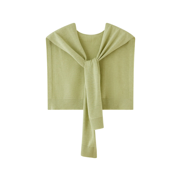 An image of a  One-Size-Green 8137 Shoulder Sweater by  Mirra Masa