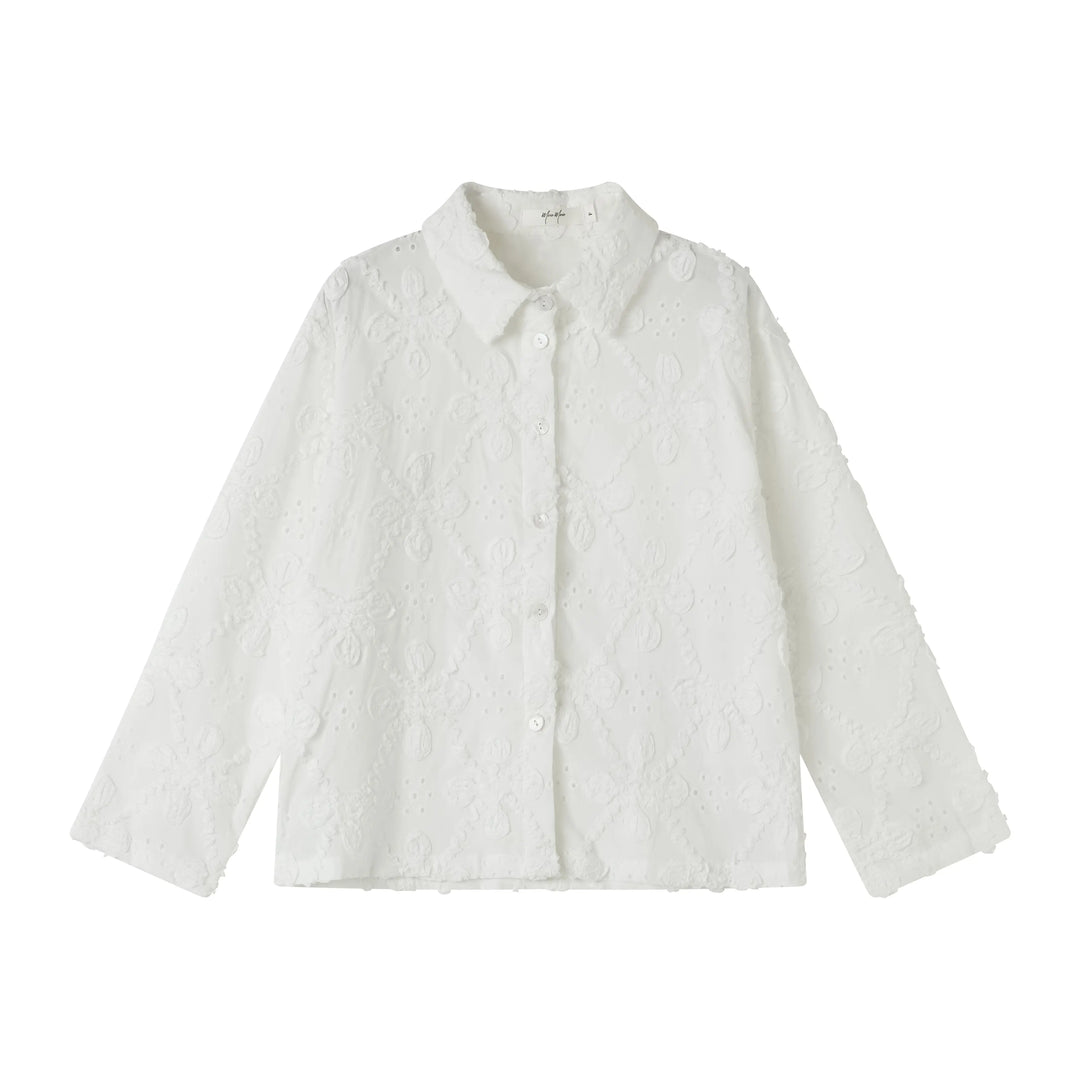 An image of a   8225C Embroidery Blouse by  Mirra Masa