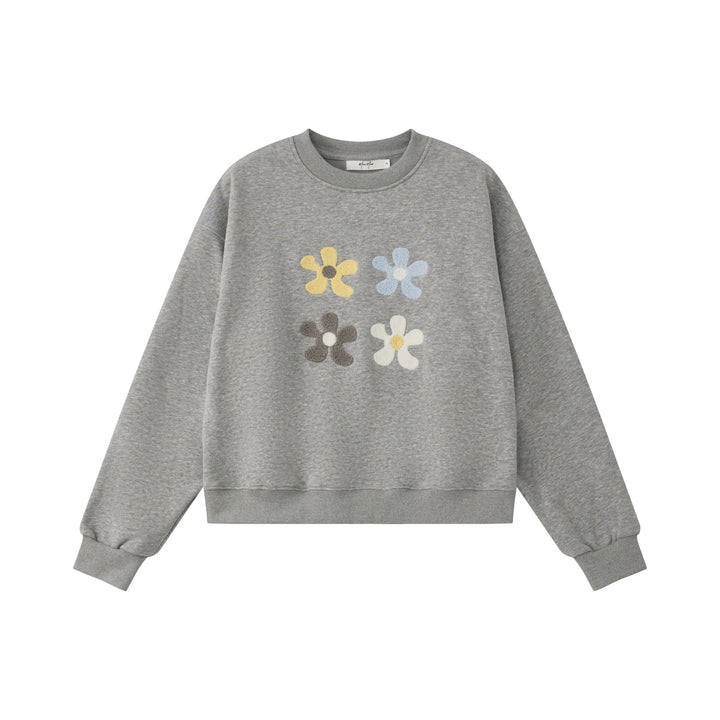 An image of a   8234Q Floral Sweatshirt by  Mirra Masa