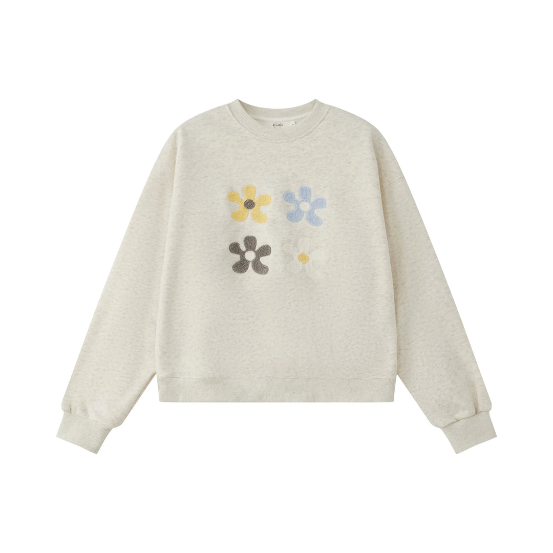 An image of a   8234Q Floral Sweatshirt by  Mirra Masa