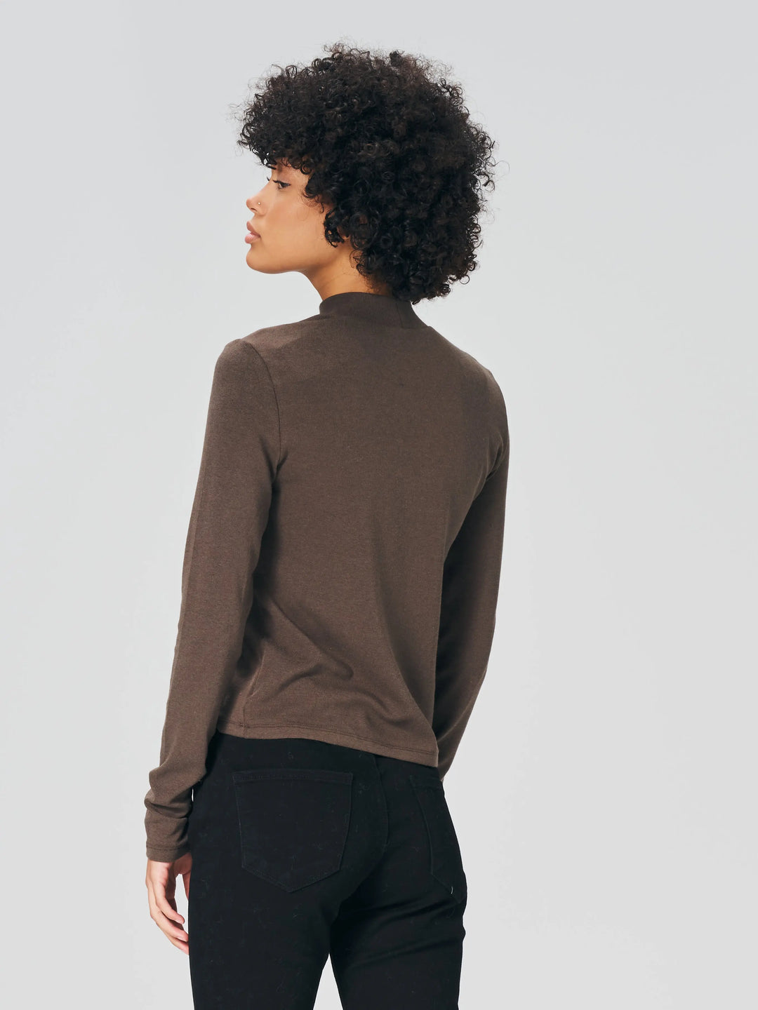 An image of a   8293 Knitted Layering Mock-Neck by  Mirra Masa