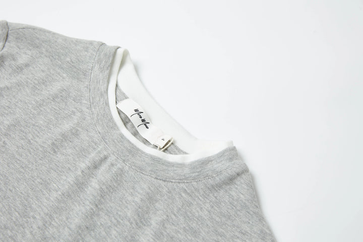 An image of a   8384Q Layered Roundneck Top by  Mirra Masa