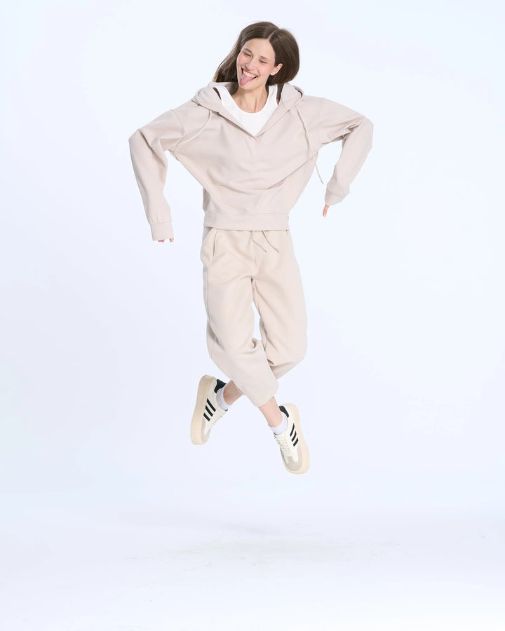 An image of a   8807 Layered Hoodie Top by  Mirra Masa