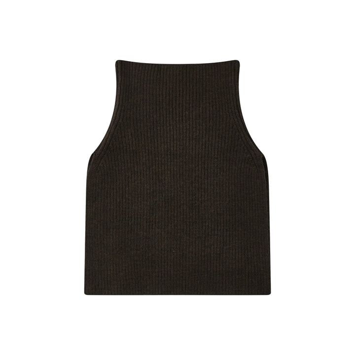 An image of a   9144D Wool Blend Turtleneck Poncho Scarf by  Mirra Masa