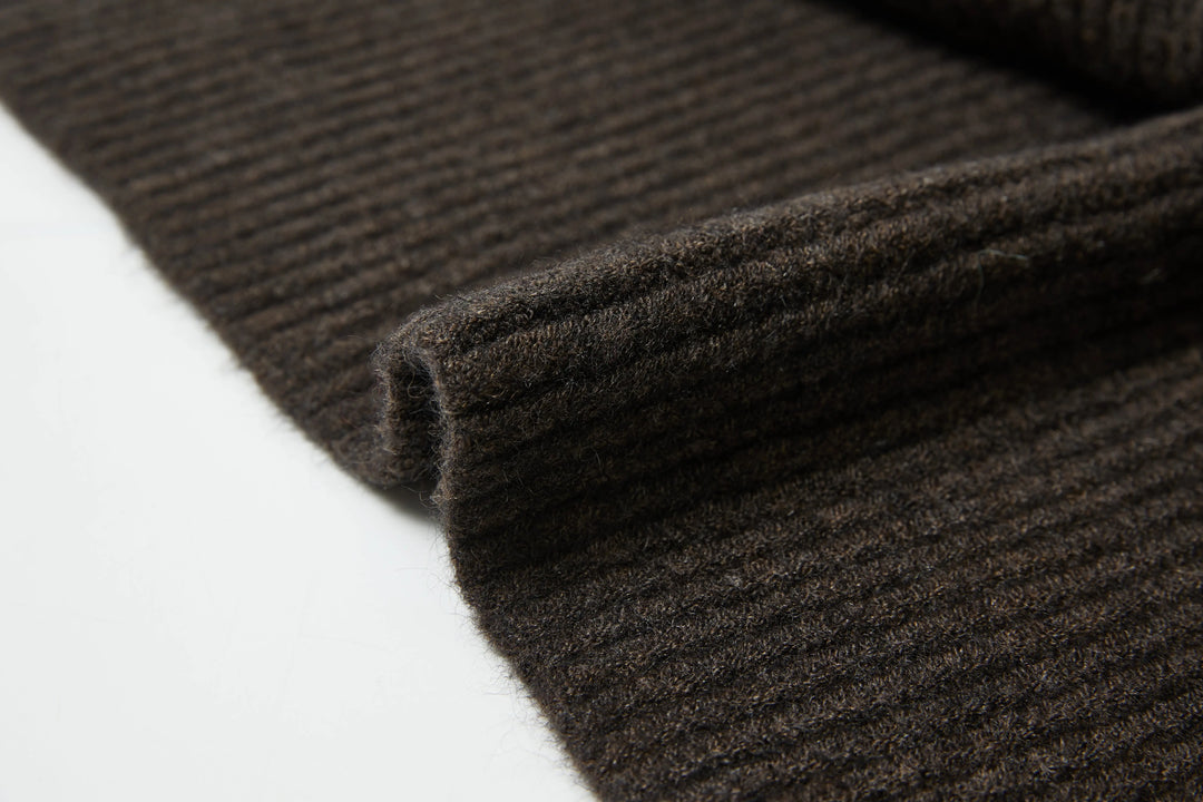 An image of a   9144D Wool Blend Turtleneck Poncho Scarf by  Mirra Masa