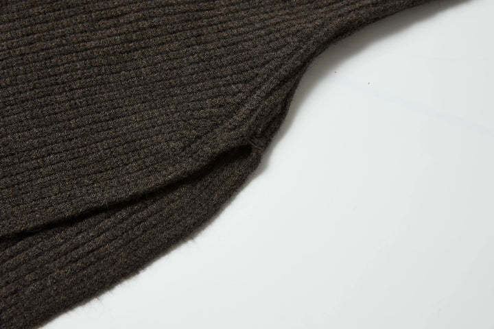 An image of a   9144D Wool Blend Turtleneck Poncho Scarf by  Mirra Masa