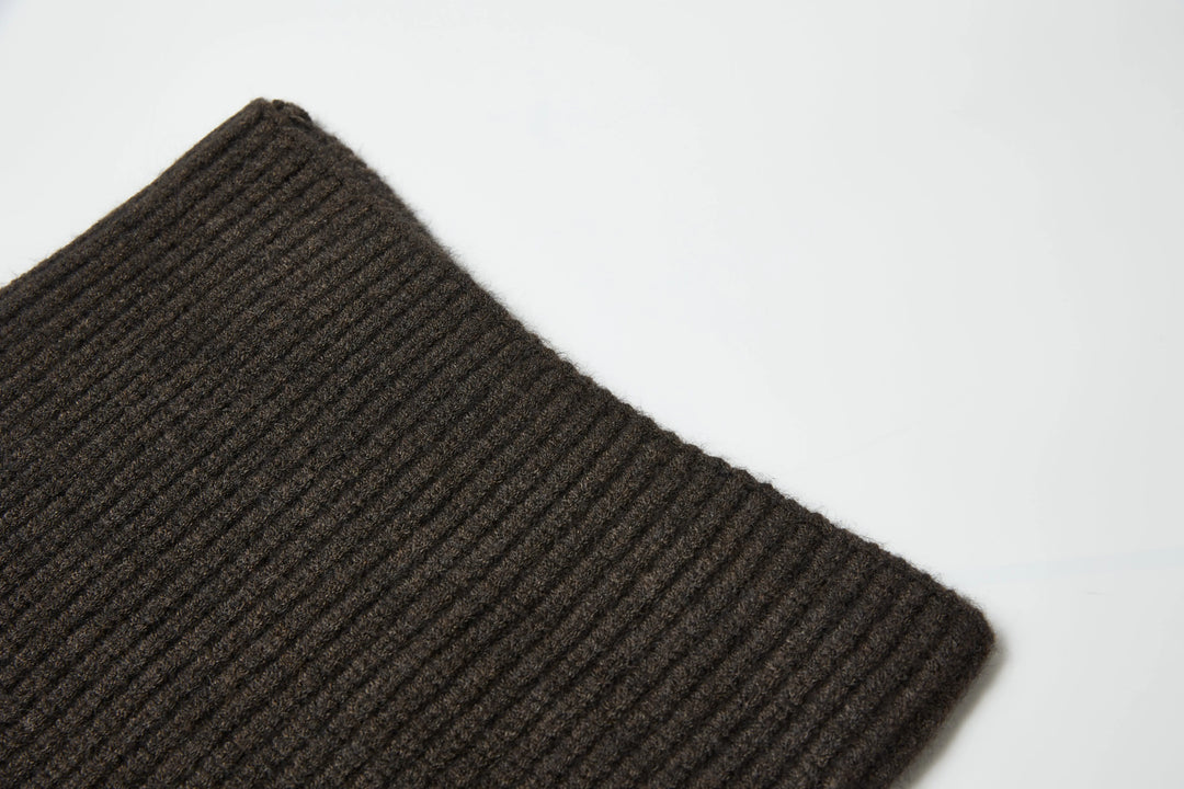 An image of a   9144D Wool Blend Turtleneck Poncho Scarf by  Mirra Masa