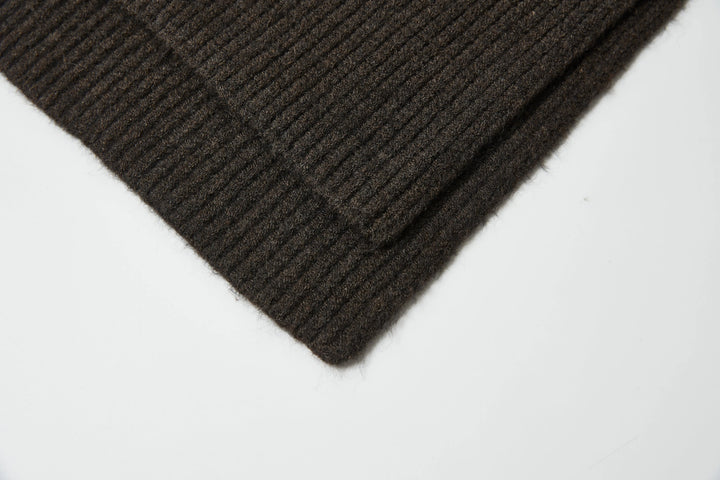 An image of a   9144D Wool Blend Turtleneck Poncho Scarf by  Mirra Masa