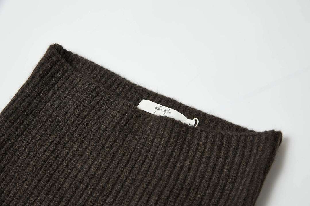 An image of a   9144D Wool Blend Turtleneck Poncho Scarf by  Mirra Masa