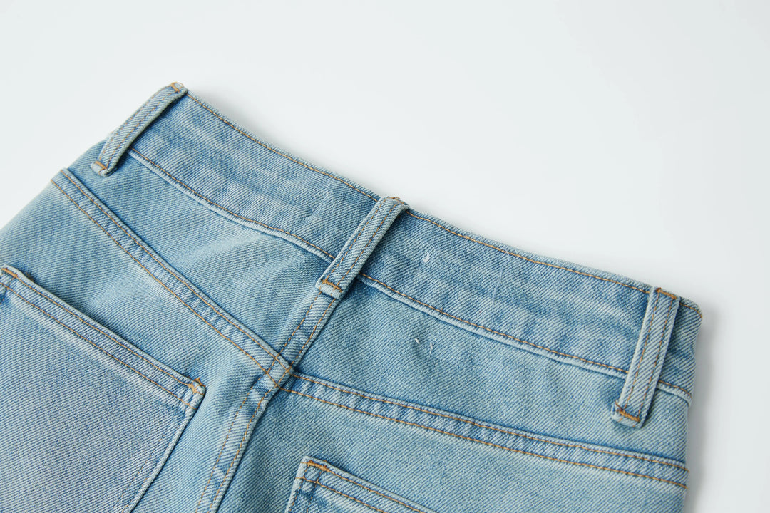 An image of a   9235C Straight Leg Jeans by  Mirra Masa