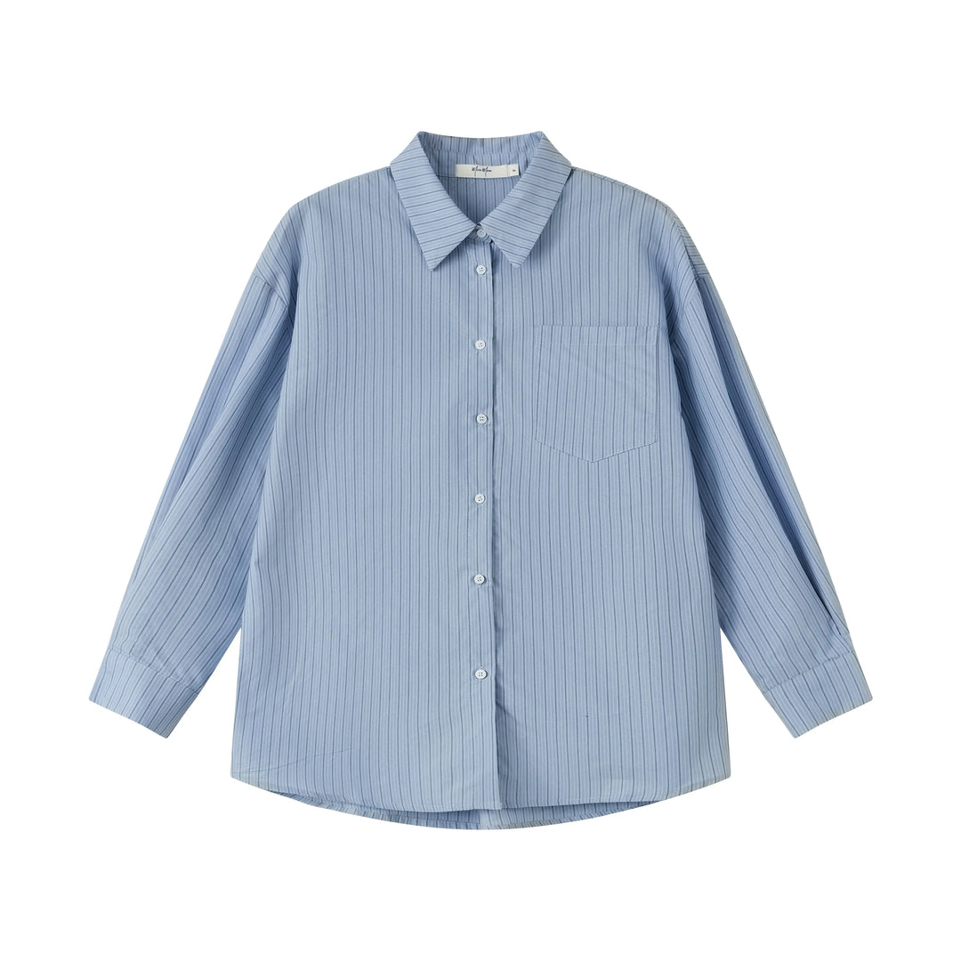 An image of a  Blue-One-Size 9325C Shirt by  Mirra Masa