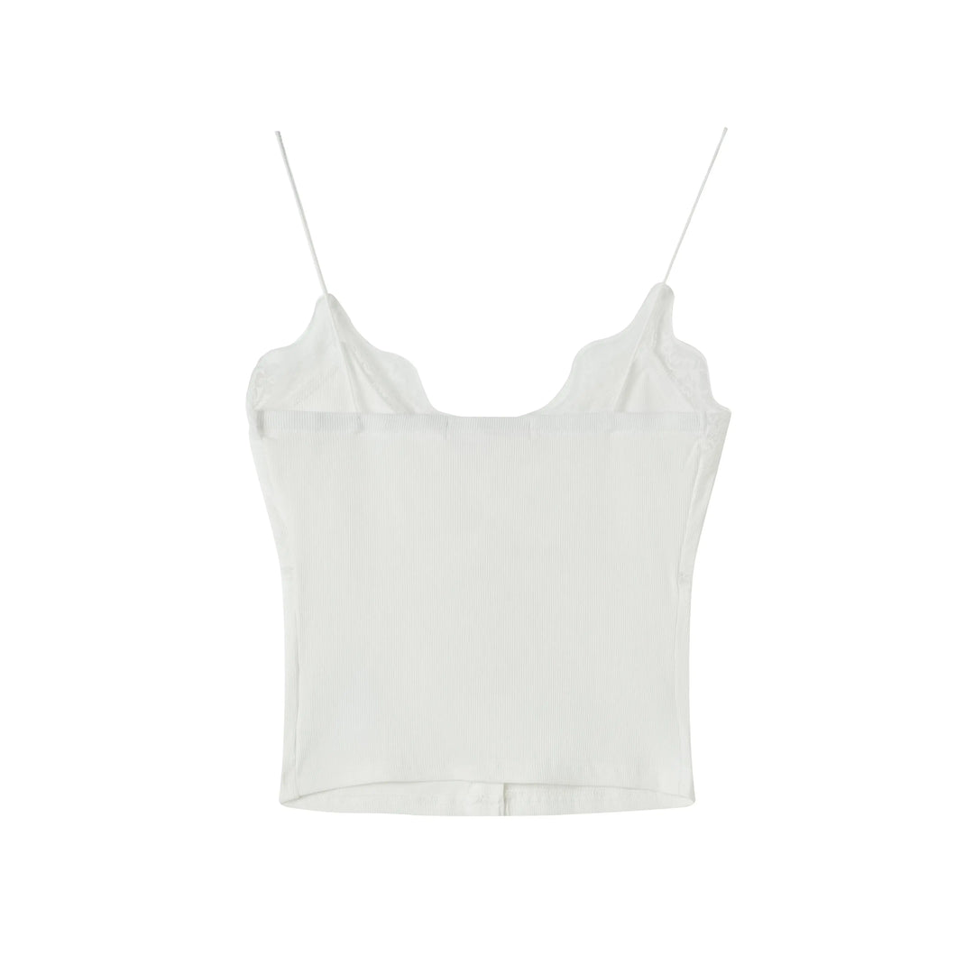 An image of a   9665C Laced Layering Cami Top by  Mirra Masa