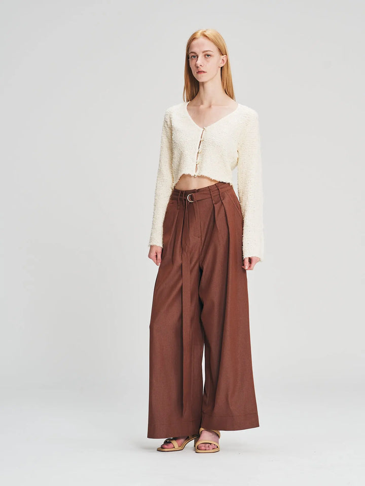 An image of a   A17167 Wide Leg Dress Pants by  Mirra Masa