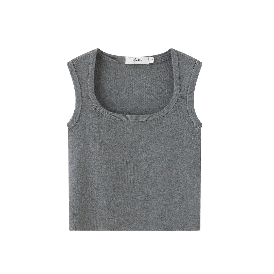 An image of a  Grey-One-Size CC029 Tank Top by  Mirra Masa