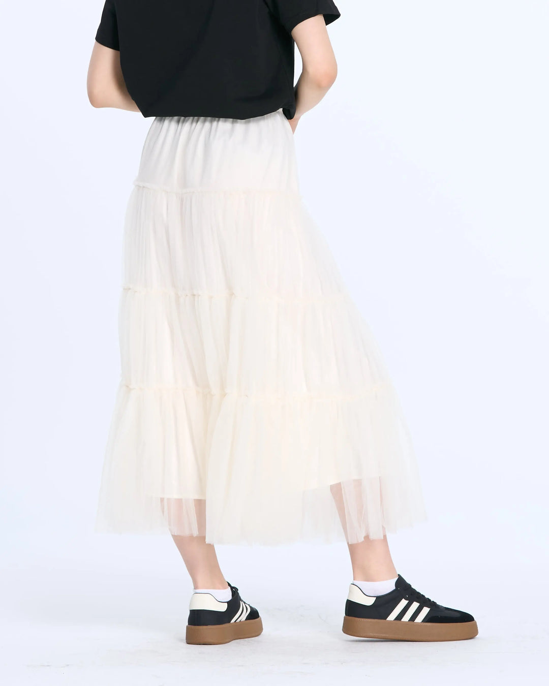 An image of a   D5070 Tulle Skirt by  Mirra Masa