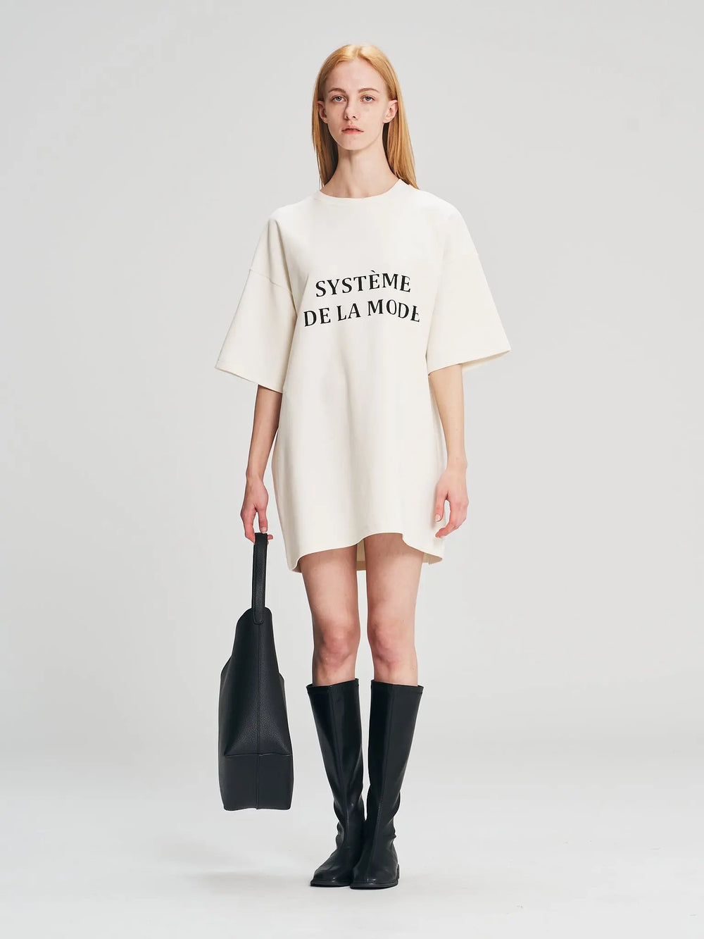 An image of a   D5392 Oversized Long T-Shirt by  Mirra Masa