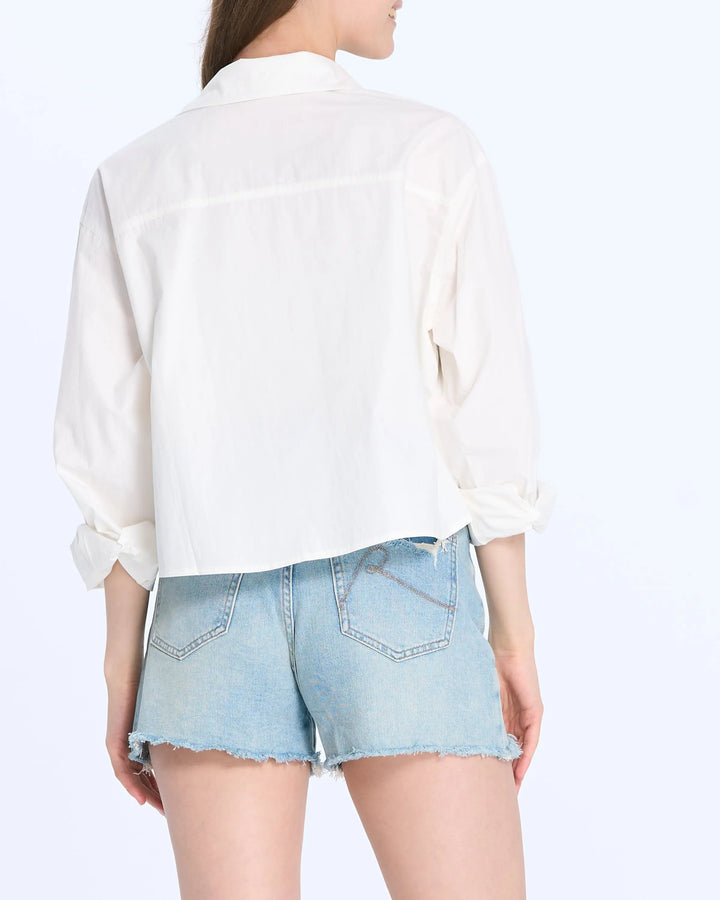 An image of a   HZ8668 Distressed Denim Shorts by  Mirra Masa