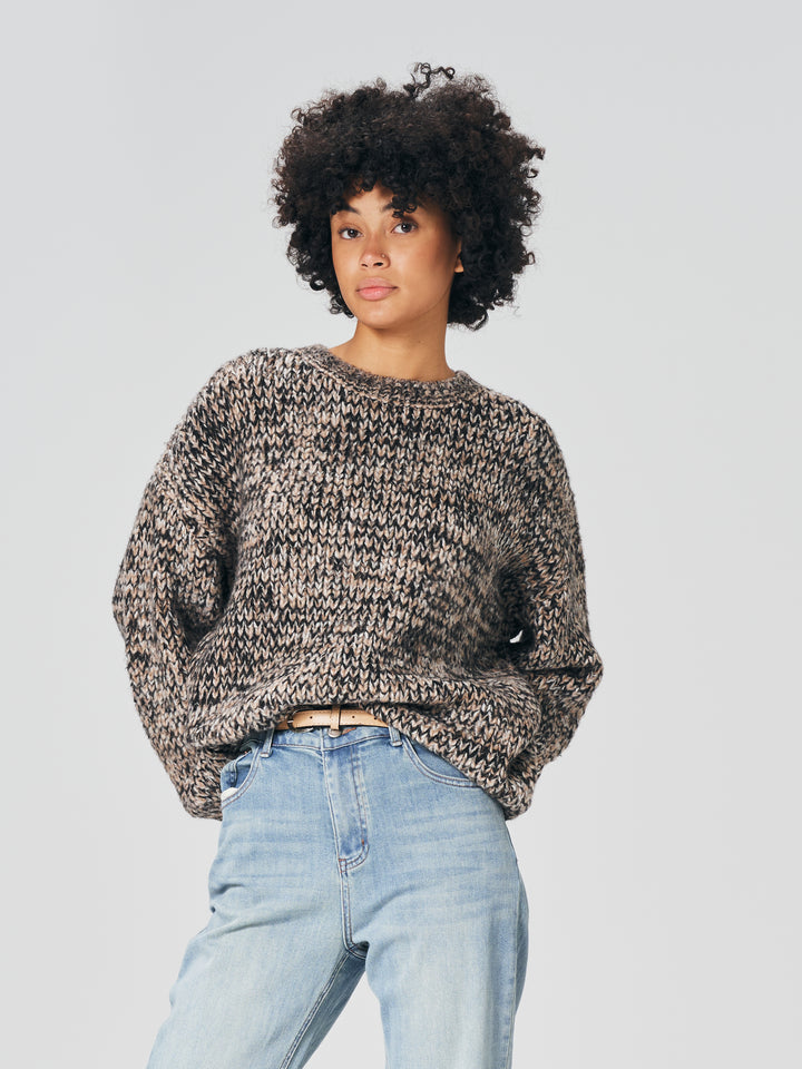 M0701 Rib-Knit Sweater