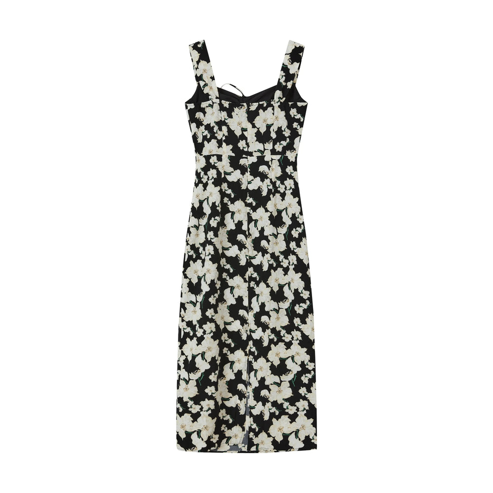 An image of a   M16111 Floral Slip Dress by  Mirra Masa