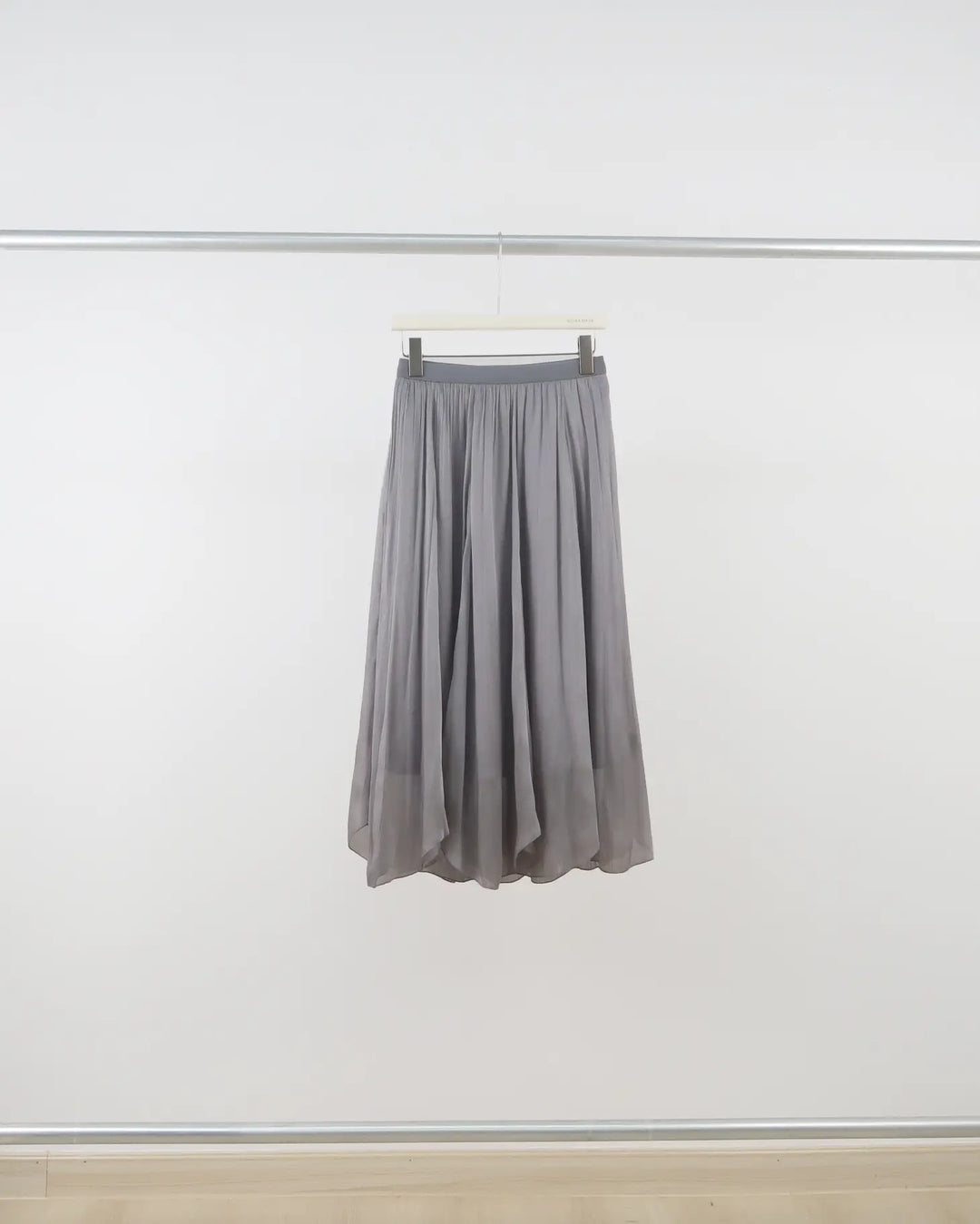 An image of a  Purple-One-Size Q3335 Midi Skirt by  Mirra Masa