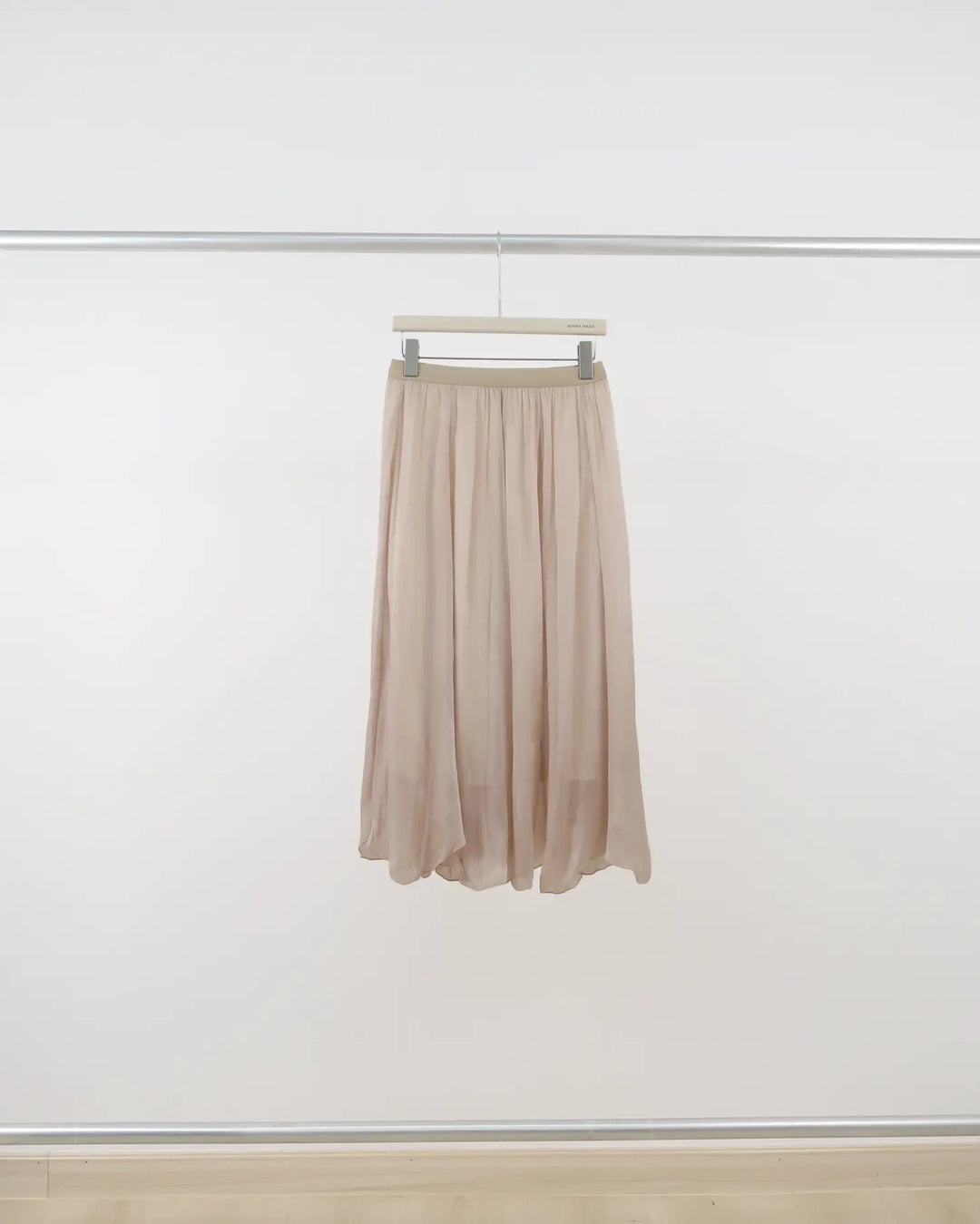 An image of a  Yellow-One-Size Q3335 Midi Skirt by  Mirra Masa