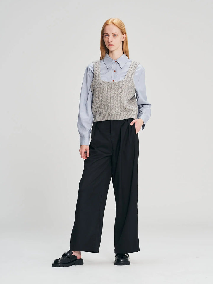 An image of a   T2870 Knit Crop Top by  Mirra Masa