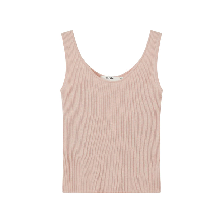 An image of a  Pink-One-Size T3276 Essential Tank Top by  Mirra Masa