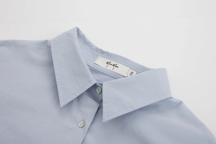 An image of a   T3278 Cropped Shirt by  Mirra Masa